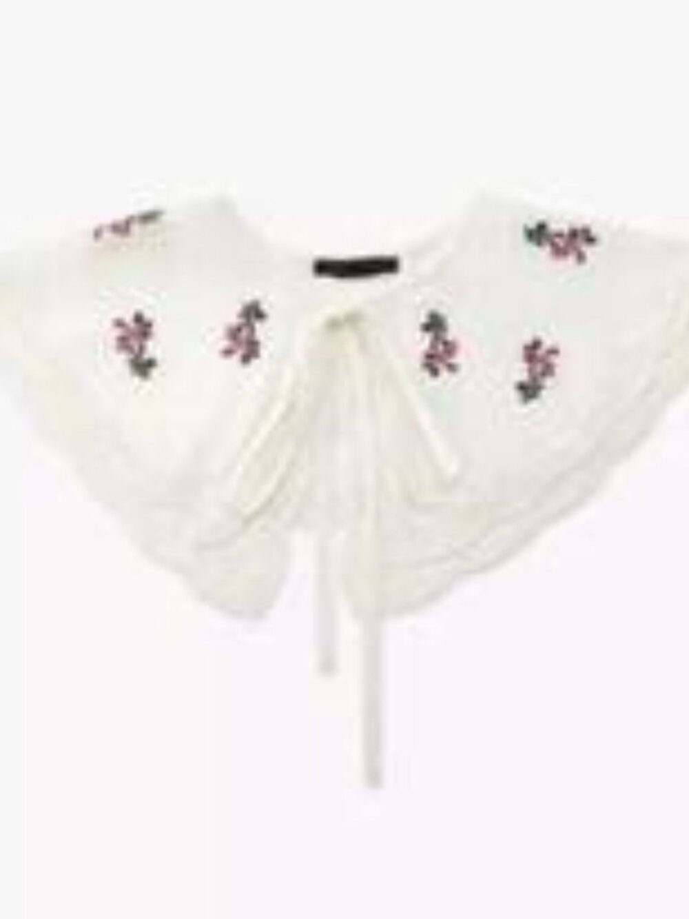 NWT NEVER WORN ZARA CROSS-STITCH EMBROIDERED COLLAR SIZE M